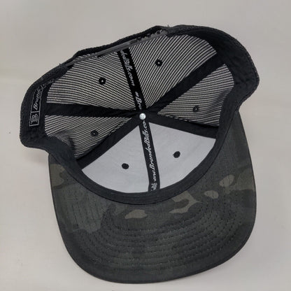Cannon Snapback Mesh Back Trucker Hat Camo One Size Branded Bills