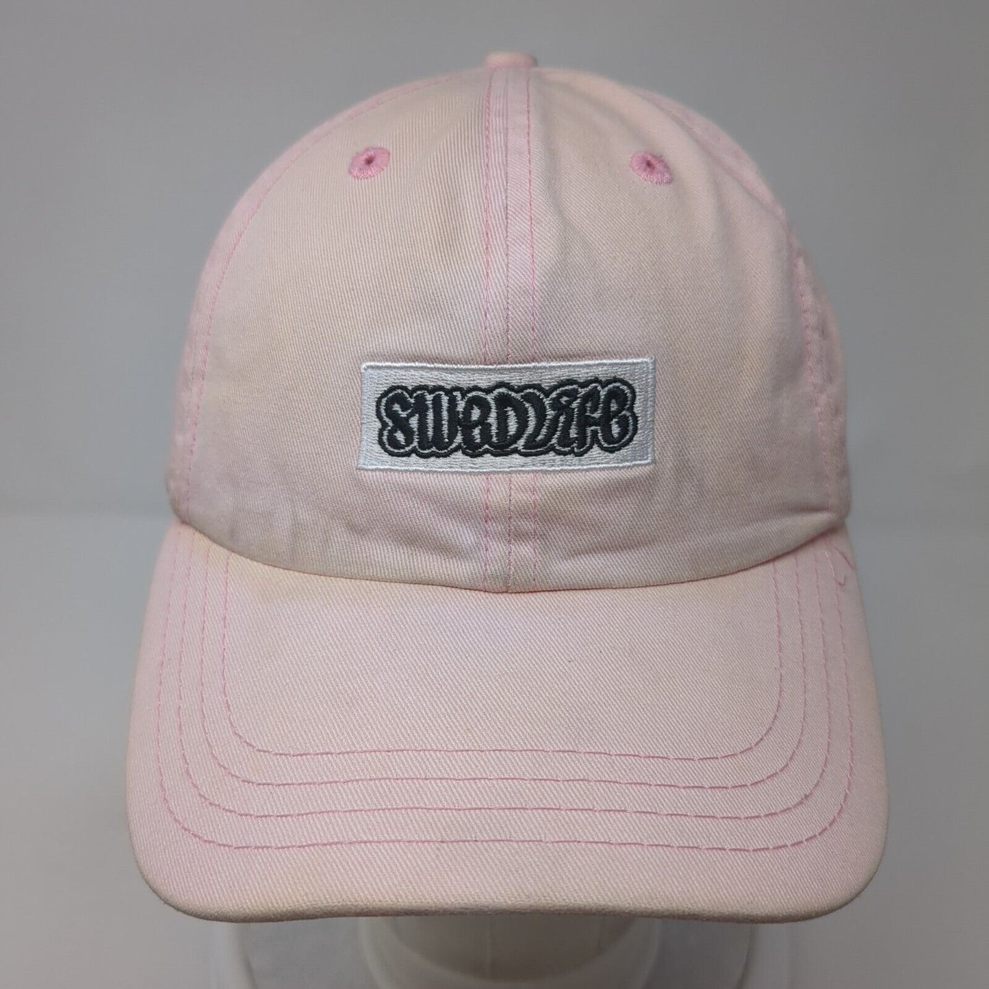 SwedLife Slideback Hat Pink One Size Adjustable Embroidered 6 Panel