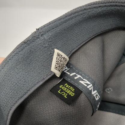 Under Armour Blitzing Fitted Hat Gray L/XL Stretch UA Classic Fit