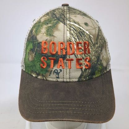 Paramount Trucker Hat Brown Camo Border States One Size Snapback Mesh Cap