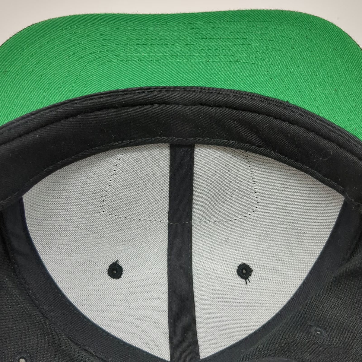 Yupoong Snapback Black One Size Hat Zelham Incorporated Patch Green Under Visor
