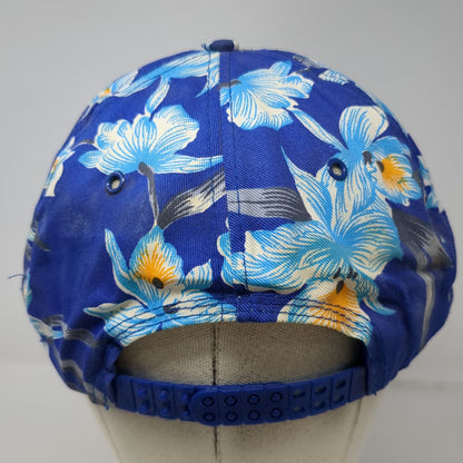 San Sun BMC West 5 Panel Blue OSFM Floral Rope Snapback Hat Materials Vintage