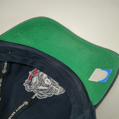 Gonzaga Bulldogs NCAA '47 Baseball Cap Blue XL Fitted Hat Green Under GU Mascot