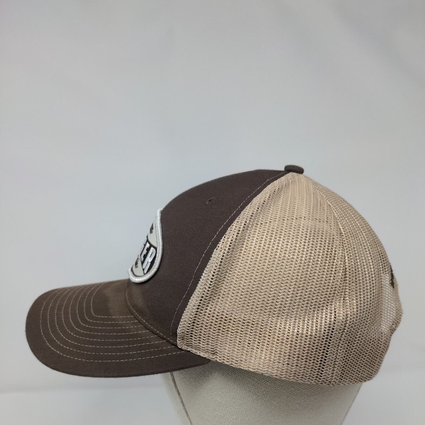 Onager Miticide Snapback Mesh Back Trucker Hat Brown One Size Richardson