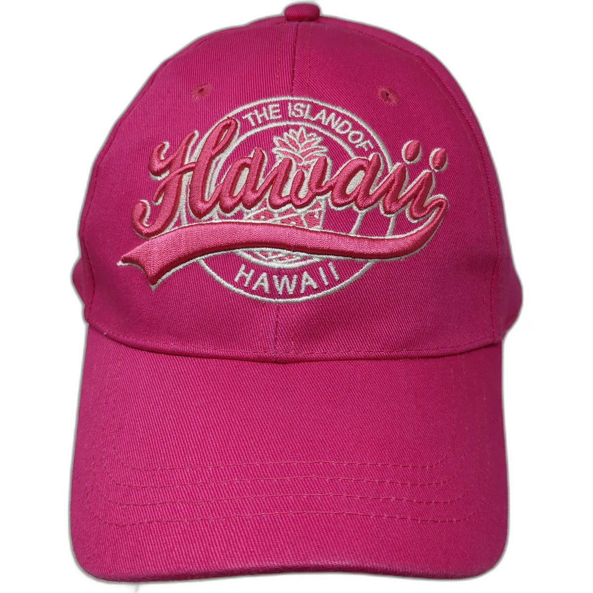 Robin Ruth Hawaii Pineapple Pink Baseball Cap Hat One Size Strapback Embroidered