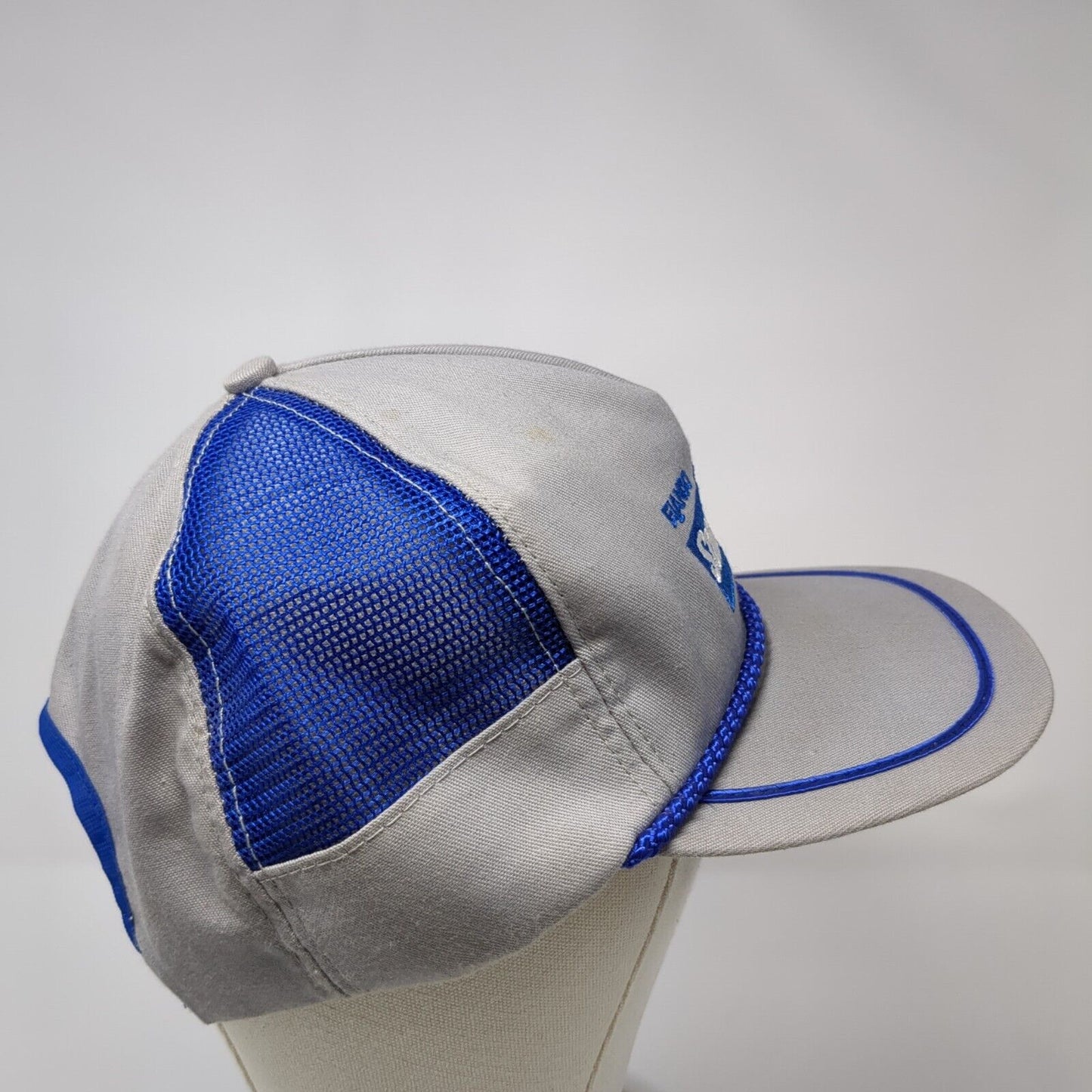 Elanco Sonalan Snapback Hat Gray One Size Adjustable Embroidered Mesh Rope