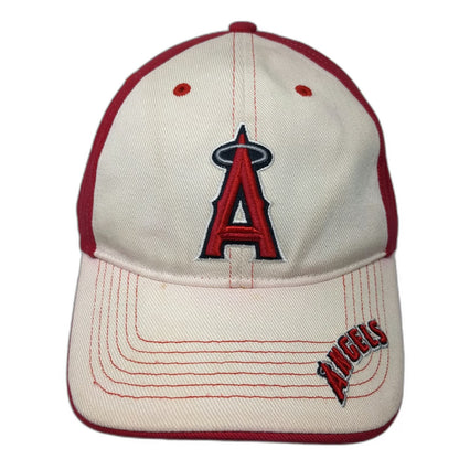Genuine Los Angeles Angels Baseball Cap White Red One Size MLB Strapback Hat