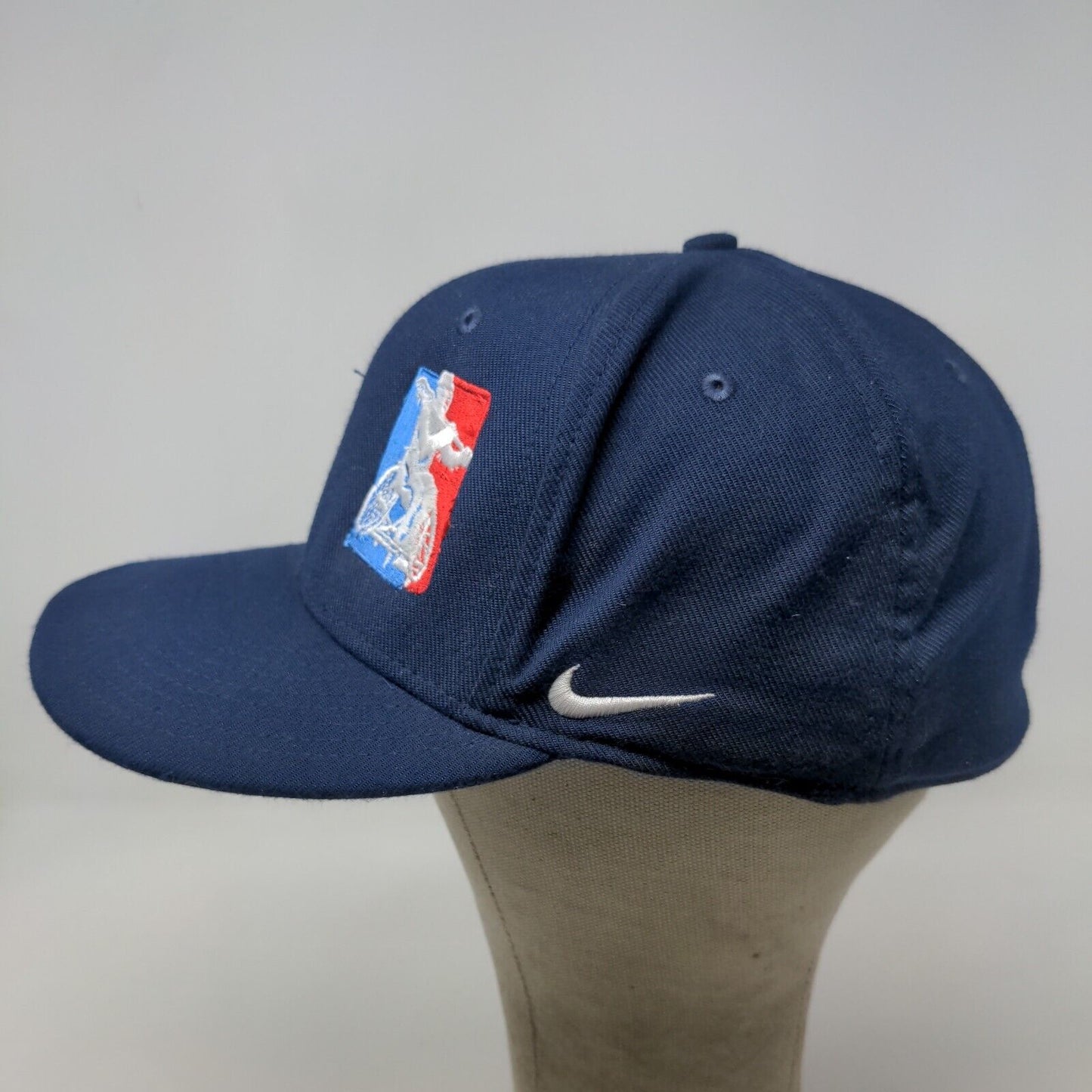 Nike Men's Fitted Hat Blue Size L/XL Embroidered WLUSA Wheelchair Lacrosse Logo