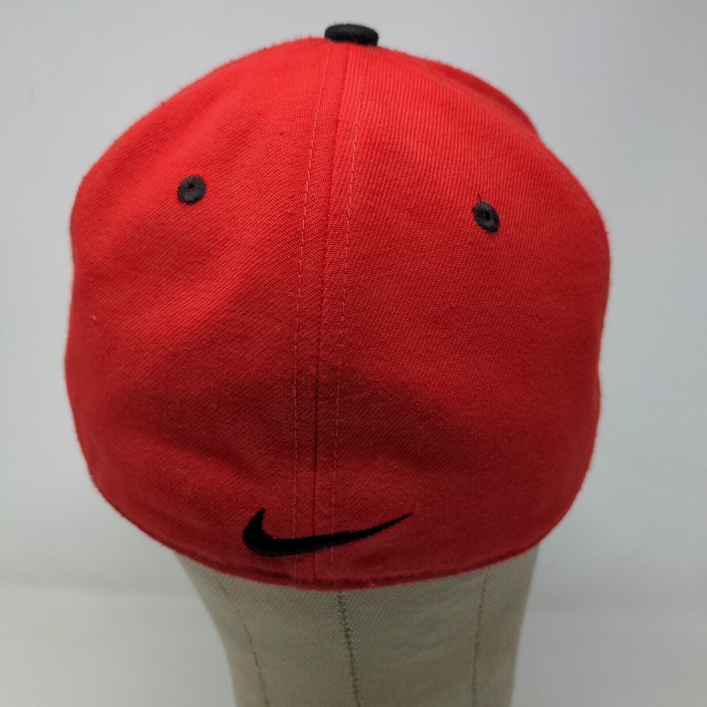 Nike Legacy91 Dri Fit Men's Fitted Hat Red Black Size 7 1/4 Embroidered CR Logo