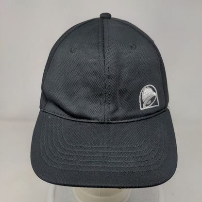 Taco Bell Snapback Hat Black OSFA Embroidered Vent Holes Adjustable