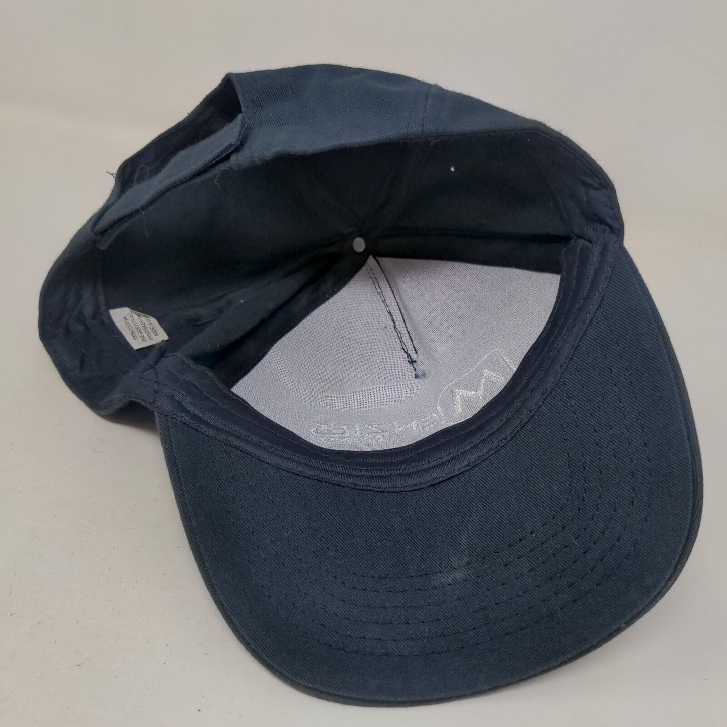 Menzies Aviation Strapback Hat Blue OSFA Embroidered Adjustable