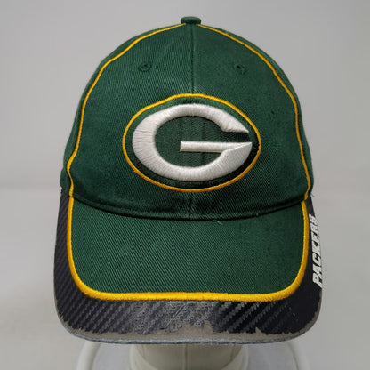 Green Bay Packers NFL Team Apparel Cap Green One Size Embroidered Strapback Hat