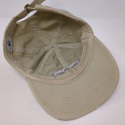 Costa Rica Pura Vida Slideback Hat Tan One Size Adjustable Embroidered 6 Panel