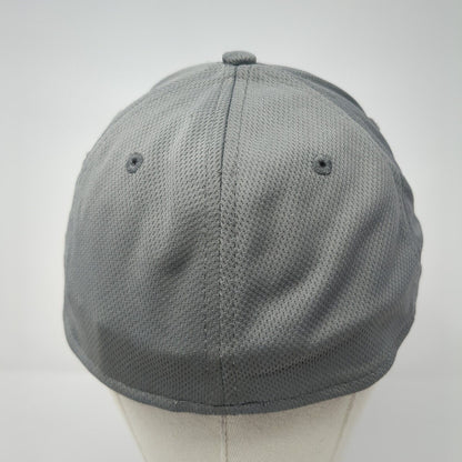 Athletic Works Fitted Hat Gray L-XL Stretch Blank Solid 6 Panel Outdoor