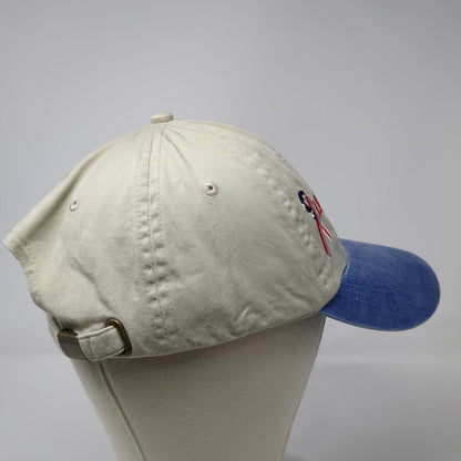 Anvil Baseball Cap Beige Blue One Size Lincoln Tunnel Challenge Hat Slideback