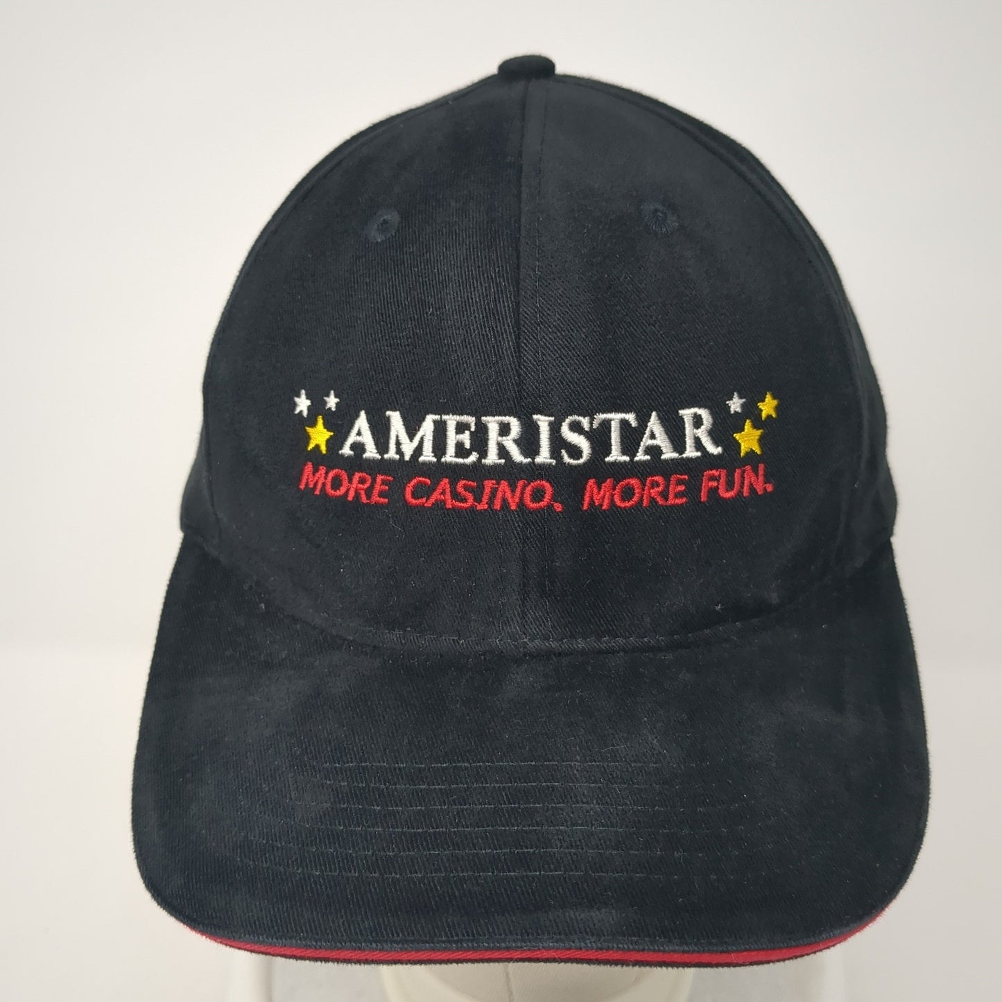 Ameristar More Casino More Fun Slideback Hat Black One Size Adjustable