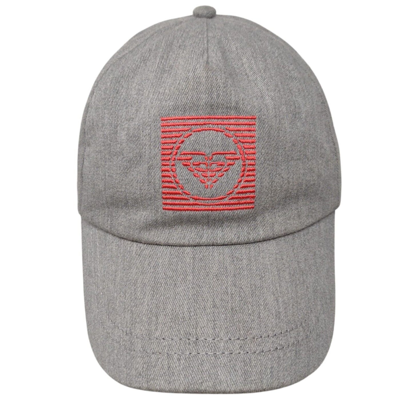 Roxy Strapback Hat Gray OSFA Adjustable Embroidered Solid Vent Holes
