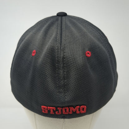 STJOMO Mustang Fitted Hat Gray XL Embroidered Logo Zephyr 6 Panel