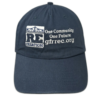 Hit 5 Panel Blue One Size Strapback Bridge Community Recreation Cotton Hat