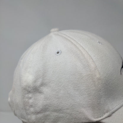 Kilauea Hawaii Strapback Hat White One Size Embroidered Hawaiian Headwear