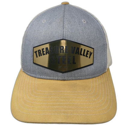 Richardson 112 Trucker Hat Blue Yellow One Size Treasure Valley Steel Snapback