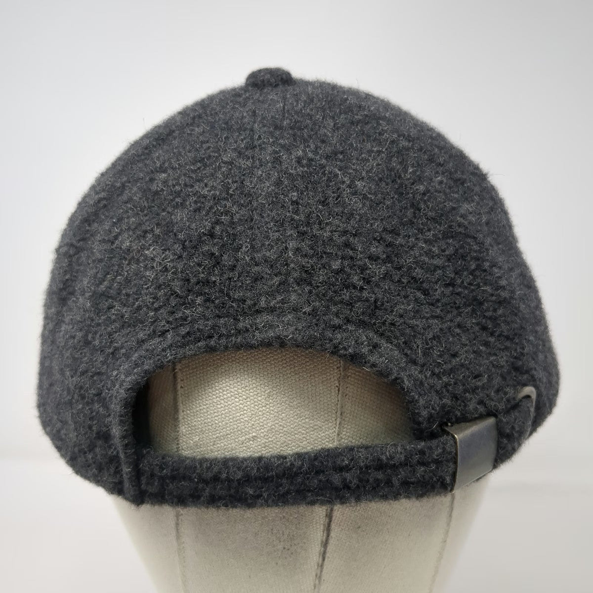 Lands' End Baseball Cap Gray One Size Textured Crown Black Brim Adjustable Hat