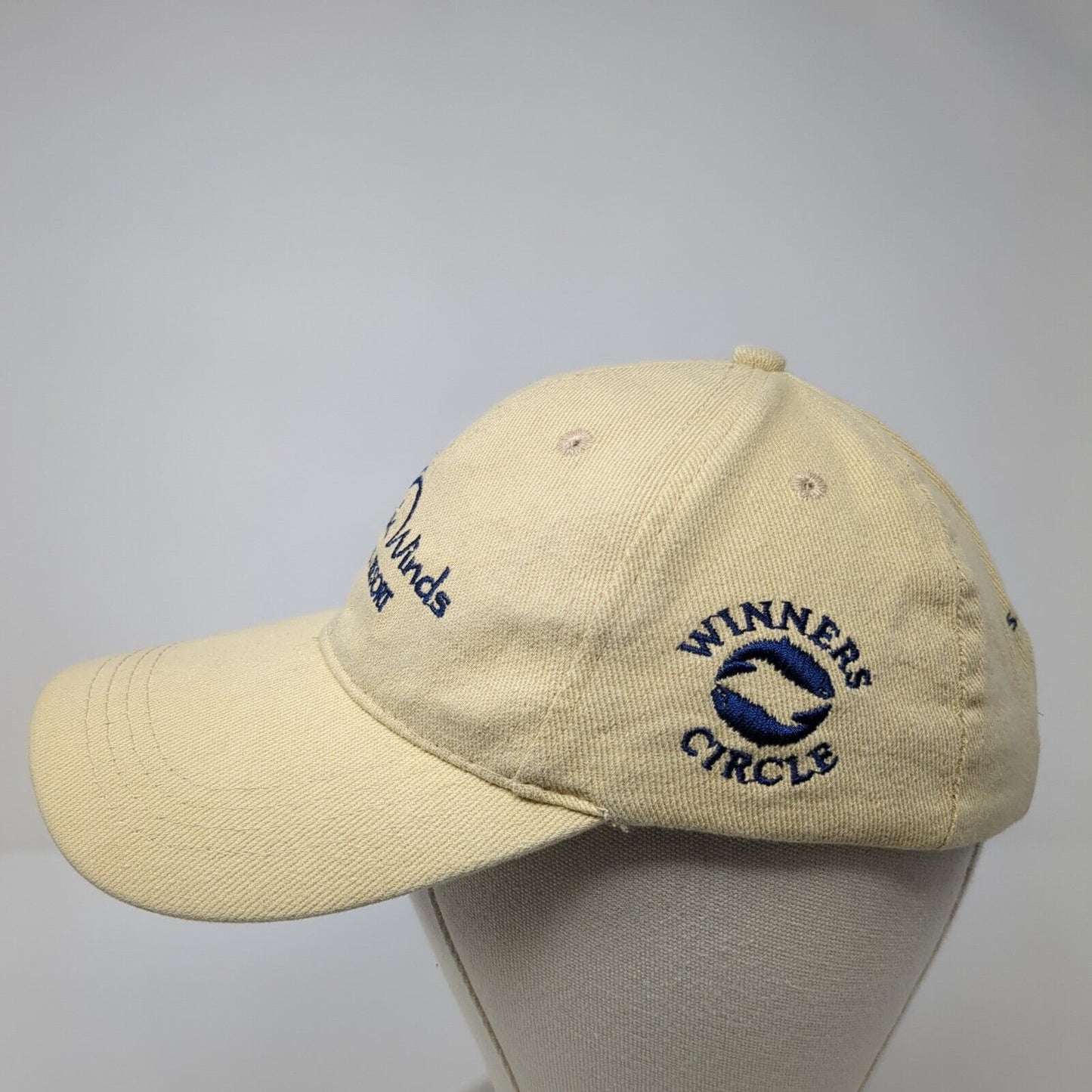 Chinook Winds Casino Resort Strapback Hat Tan One Size Adjustable