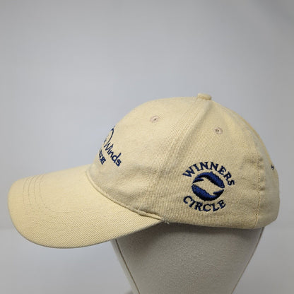 Chinook Winds Casino Resort Strapback Hat Tan One Size Adjustable