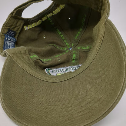 Old Guys Rule Baseball Cap Green One Size Living Legend Slogan Strapback Hat