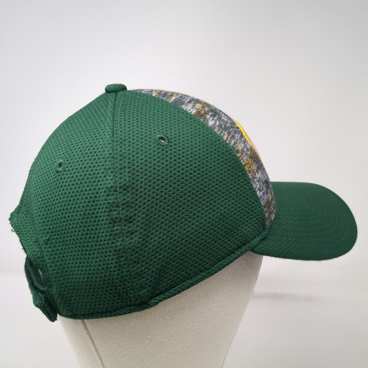 New Era Green Bay Packers NFL Green Gray One Size Cap Hat 9FORTY Strapback Logo
