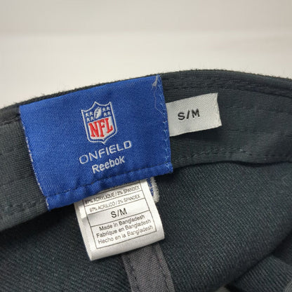 Philadelphia Eagles NFL Reebok Cap Black M Embroidered Logo Stretch Fit Hat