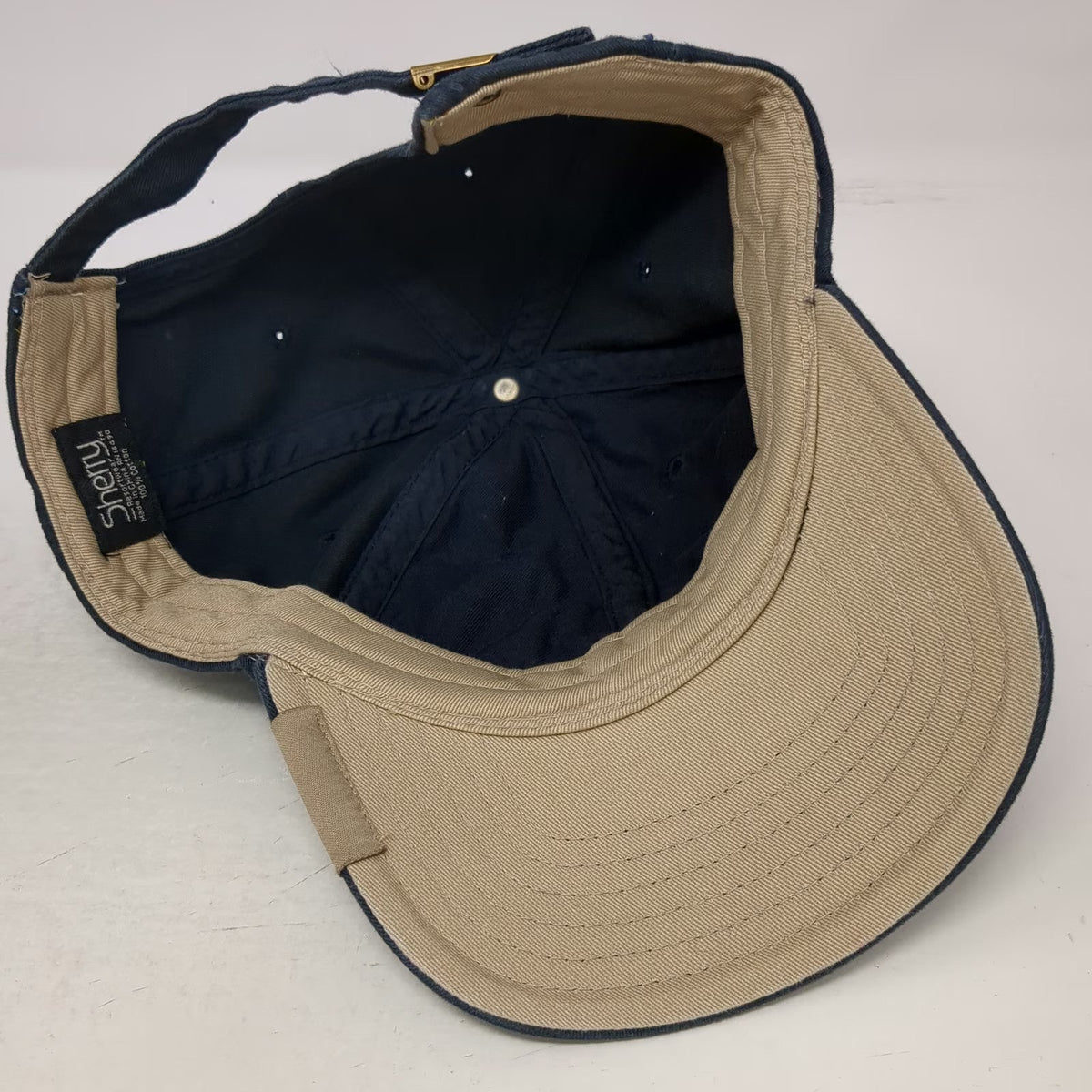 Sherry Baseball Cap Blue One Size Fort Lauderdale Florida Contrast Brim Hat