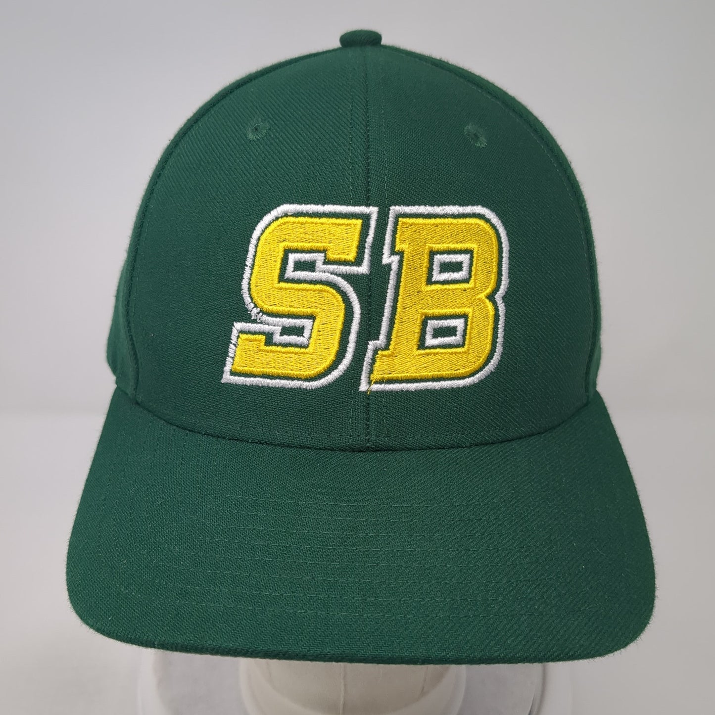 SB Strapback Hat Green Large Adjustable Embroidered 6 Panel Richardson