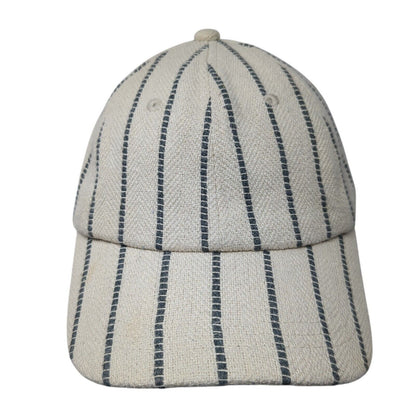 Unbranded Slideback Hat Multi One Size Striped Adjustable Leather Strap