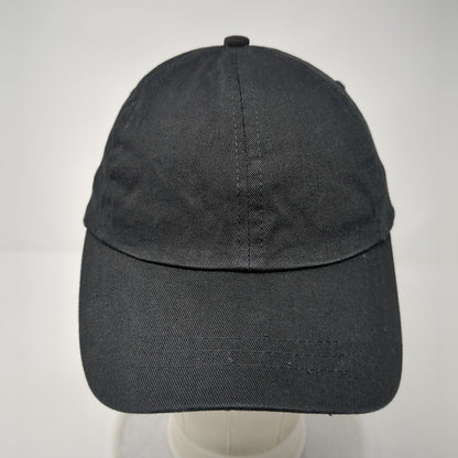 Unbranded Strapback Hat Black One Size Blank Solid Adjustable Outdoor