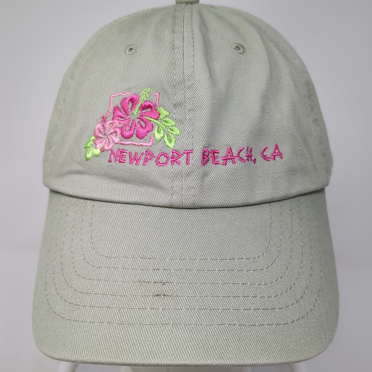 Dorfman Pacific Co. Baseball Cap Green One Size Flower Newport Beach Hat
