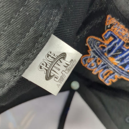 Space Jam Snapback Black One Size Tune Squad Graphic Embroidered Logo Movie Hat