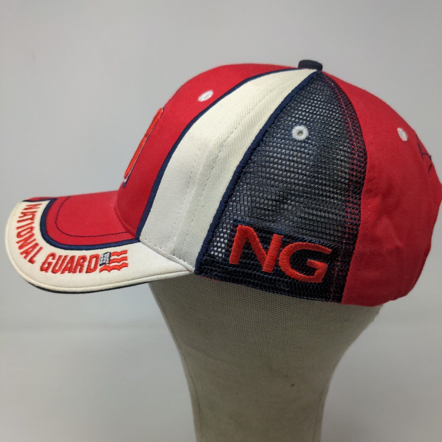 National Guard Men's Strapback Hat Red #88 Embroidered Dale Jr. Logo