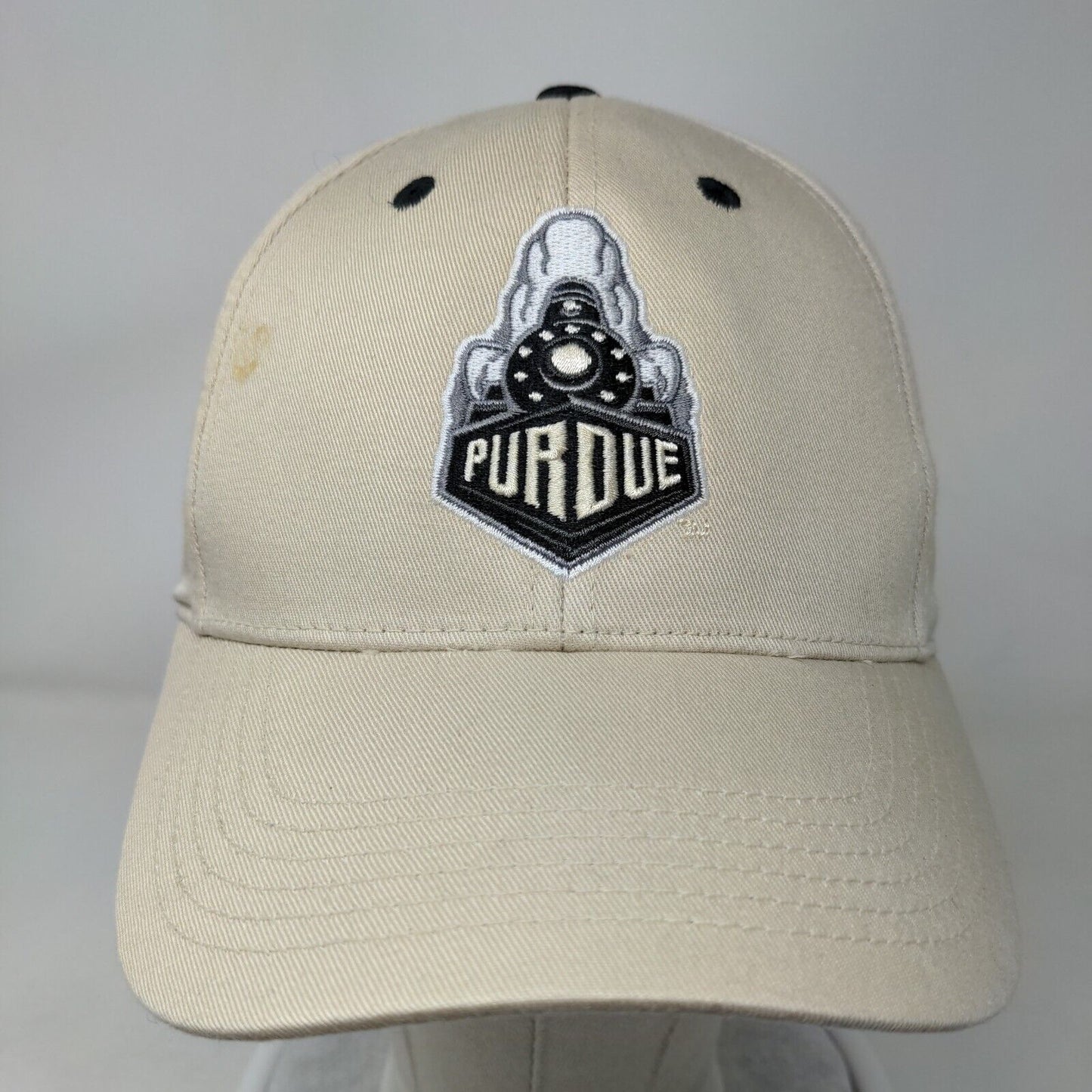 Purdue Boilermakers Strapback Hat Tan OSFA Embroidered Captivating Headwear NCAA