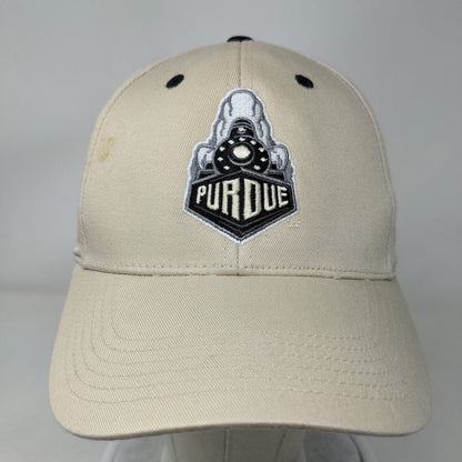 Purdue Boilermakers Strapback Hat Tan OSFA Embroidered Captivating Headwear NCAA