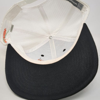Richardson Trucker Hat Black One Size RMT Equipment Jacobsen Mesh Snapback Brim