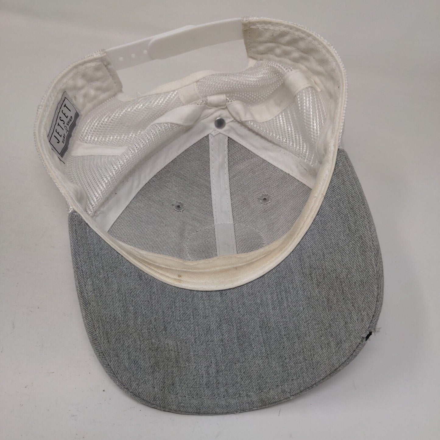 Jetset Surf Shop Marco Island Snapback Trucker Hat Gray One Size Mesh Back