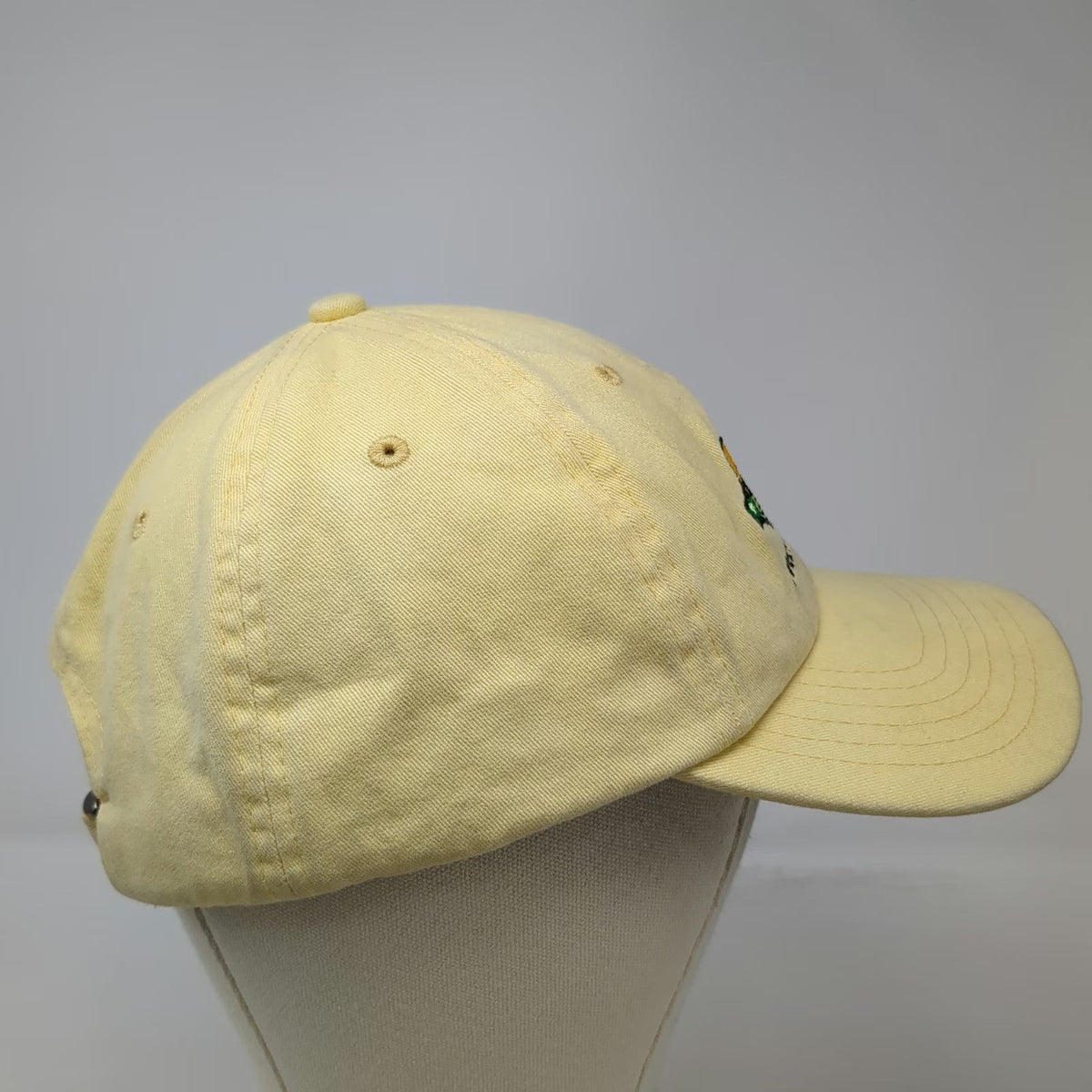 KC Caps Squid Lips Overwater Grill Baseball Cap Yellow One Size Slideback Cotton