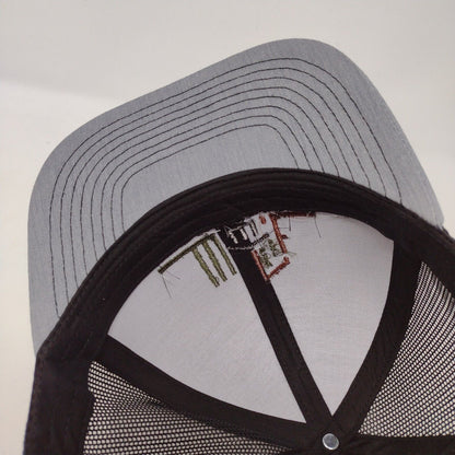 WWT Construction Snapback Trucker Hat Gray OSFA Adjustable Mesh Pacific Headwear