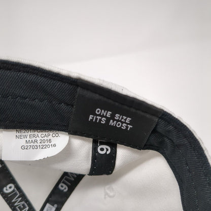 Dedicated Fitness Slideback Hat White OSFM Embroidered New Era 9Twenty