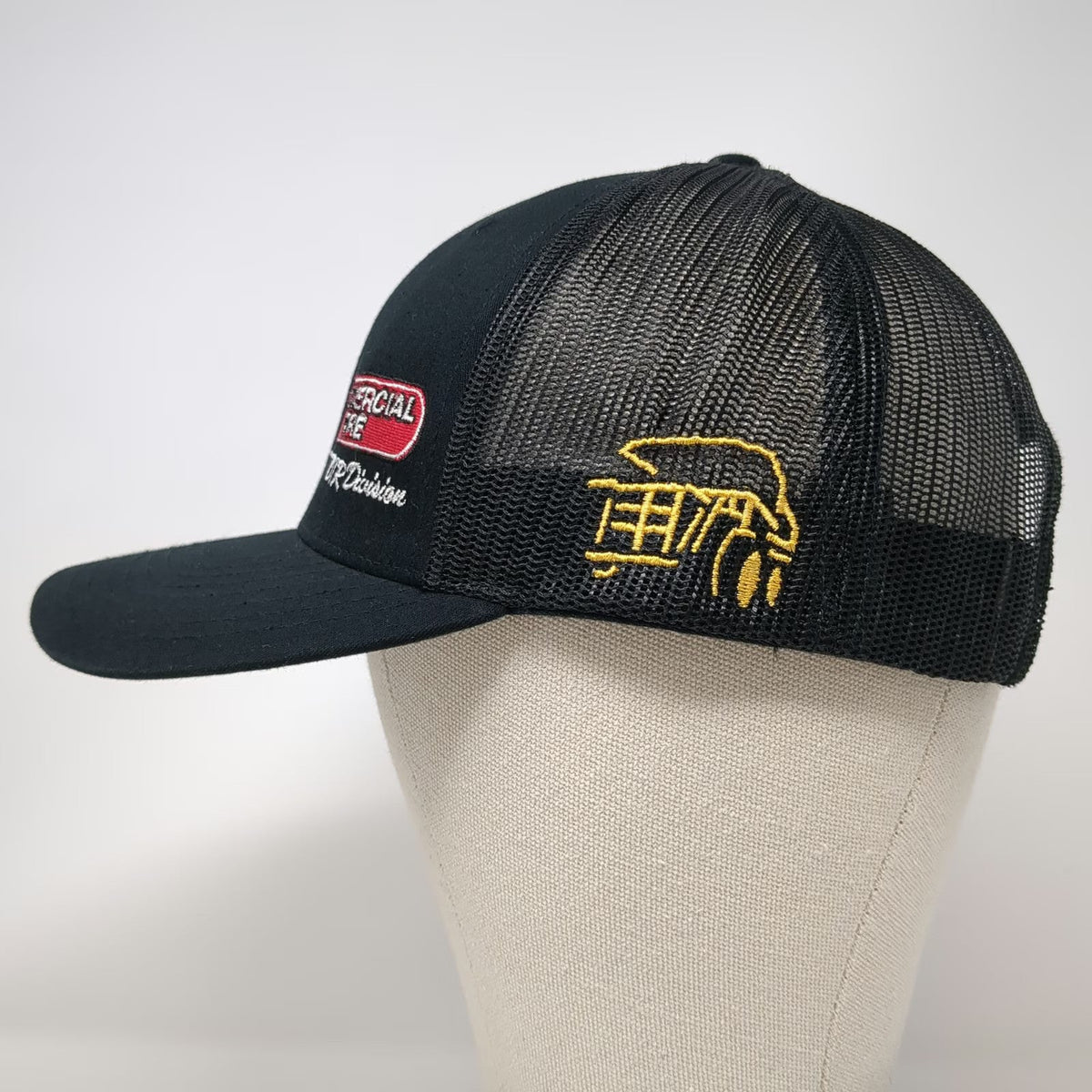 Richardson Trucker Hat Black One Size Commercial Tire Bridgestone Off-road Mesh