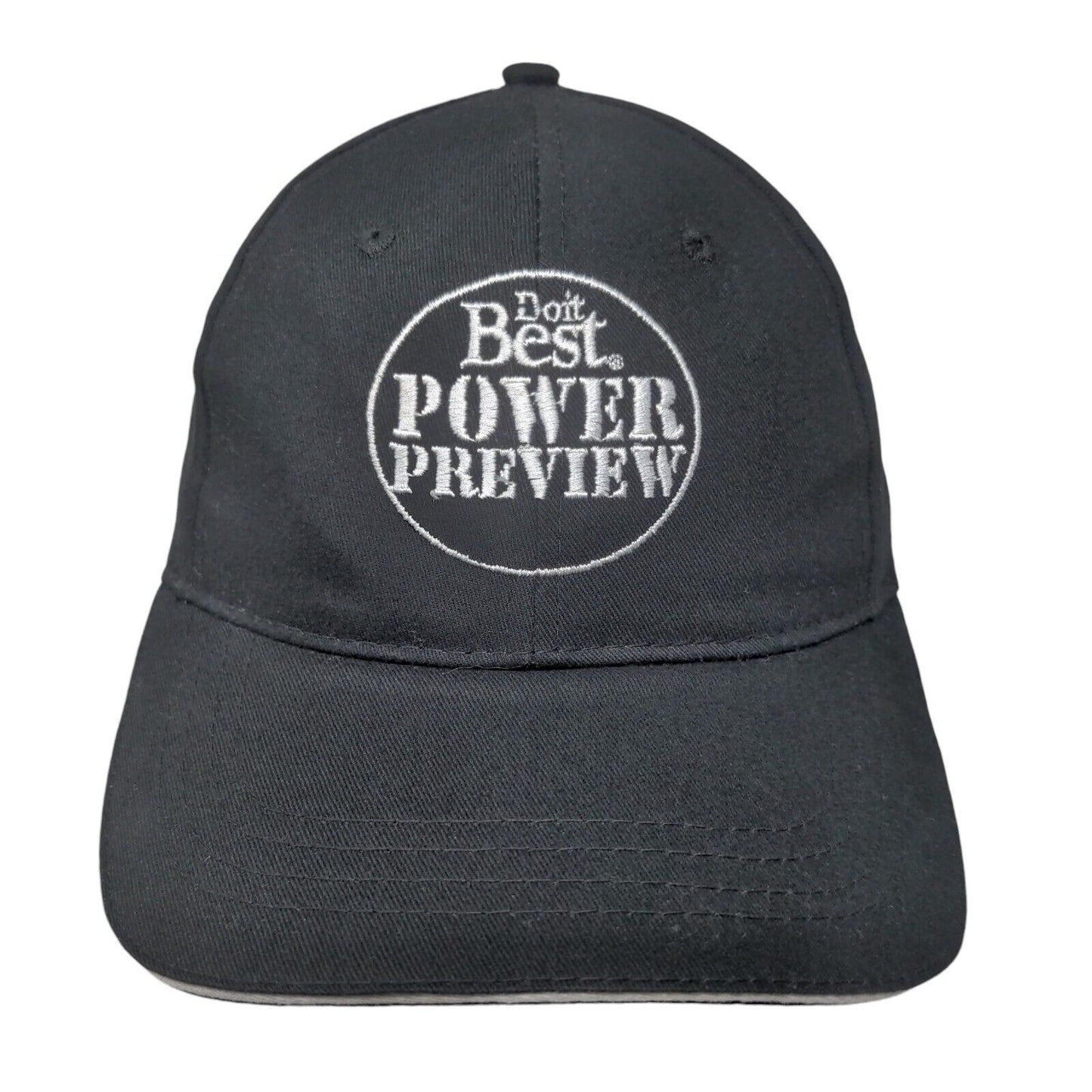 Do it Best Power Preview Strapback Hat Black One Size Embroidered Cap America