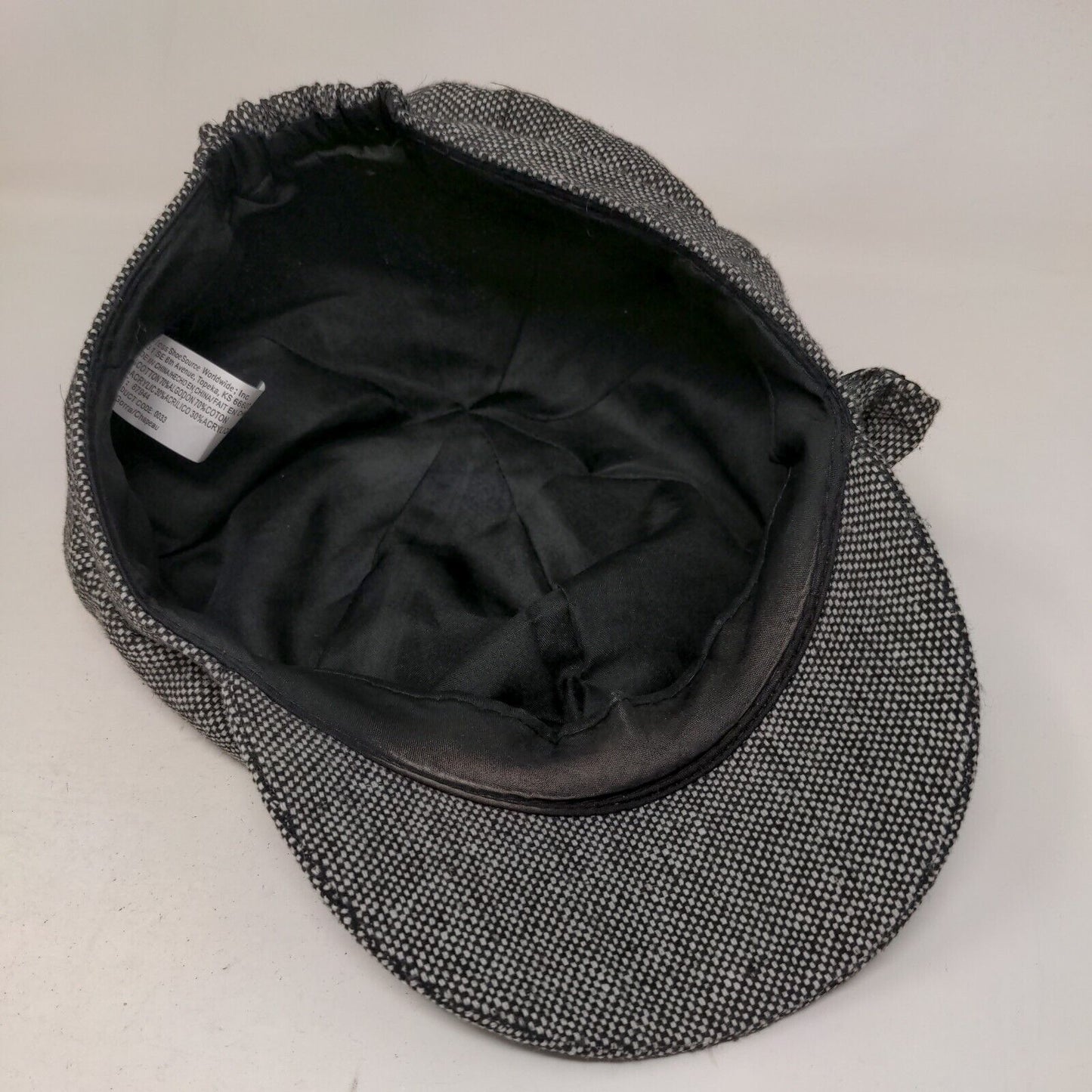 Payless Newsboy Pressboy Hat Cap Multicolor One Size Bow Blank