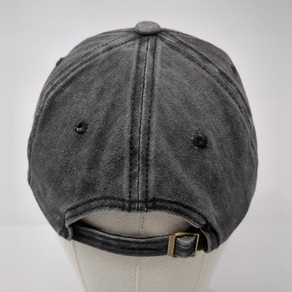 Pineapple Slideback Hat Gray One Size Solid Embroidered Adjustable