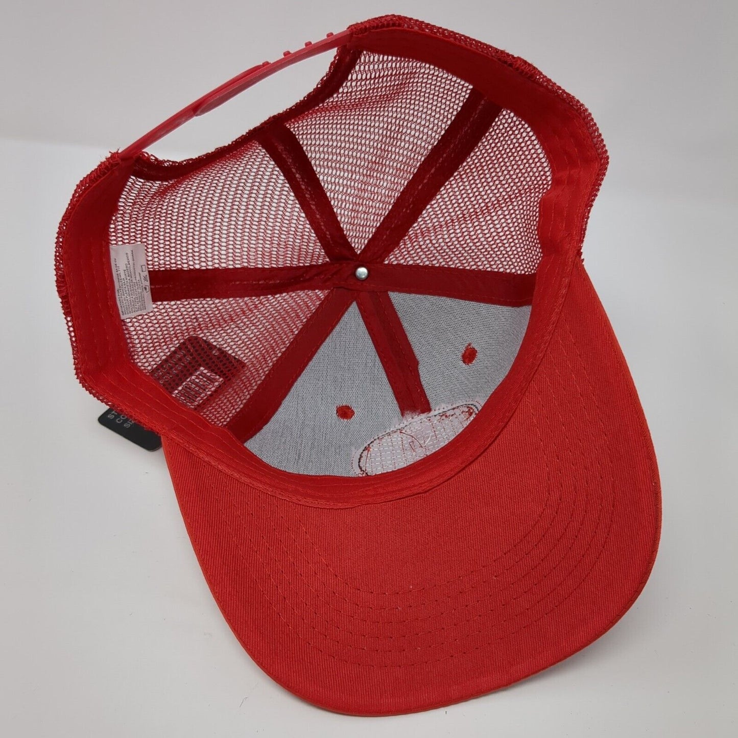 Mazatlan Just Add Water Snapback Trucker Hat Red OS 57cm Mesh Back Kndit Caps
